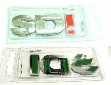 Емблема напис SDI на багажник I червоний 73 x 26 мм блістер 54870 фото