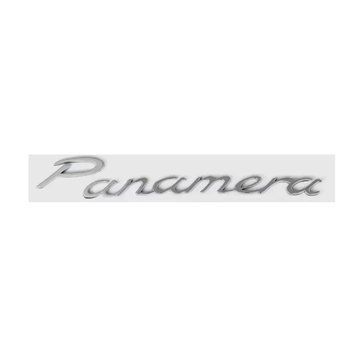 Эмблема надпись Panamera для Porsche 208х22 мм Хром пластик (на скотче) 95281 фото