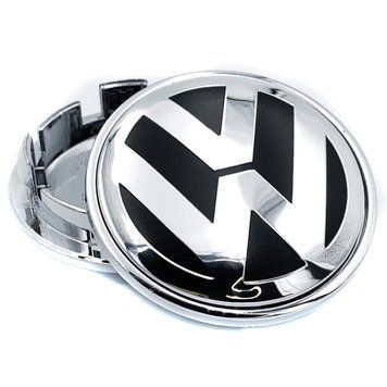 Ковпачки заглушки на литі диски Volkswagen 56 / 52 мм Хром 1 шт (5G0601171B) 91342 фото