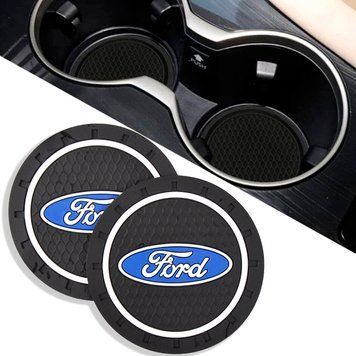 Антискользящий коврик В Подстаканник Ford ⌀7 см 2 шт 62996 фото