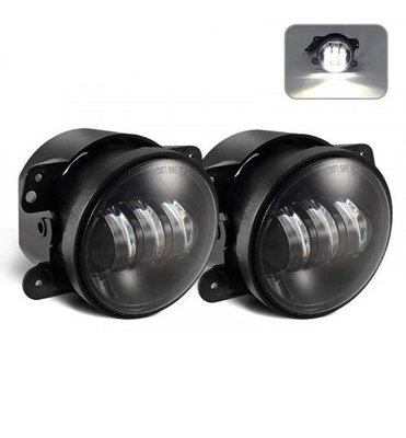 Протитуманна LED Фара 30W (10W*3) 10-30V Ø 95x75 mm Toyota Ближній / Flood Лінза 2 шт Білий обідок (FB-410) 271004992 фото