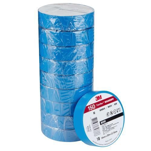 Ізолента 3М Temflex 1500 Taiwan 20 метрів Синя (3M 150 TF BLUE) 100428 фото