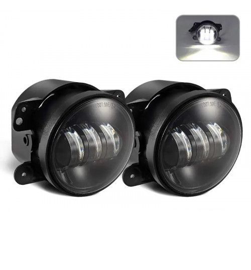 Противотуманная LED Фара 30W (10W*3) 10-30V Ø 95x75 mm Toyota Ближний / Flood Линза 2 шт Белый ободок (FB-410) 271004992 фото