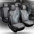 5D Авточохли накидки для сидінь Алькантара Екокожа Elegant VERONA комплект Сірі (700 143) 60197 фото