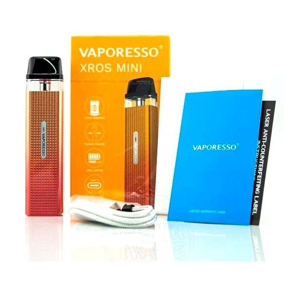 Многоразовый Pod-Набор Vaporesso Xros Mini 1000mAh 2 мл (Картриджей 0.8 ОМ 3 шт) Silver Серебрянный 68650 фото