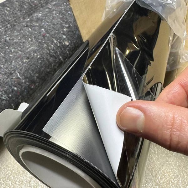 Автомобільна вінілова плівка ПВХ Chrome Mirror Black Суперглянець 1.52 Метра х 1 Метр 160 мікрон (CL-SCM-01P) 86510 фото