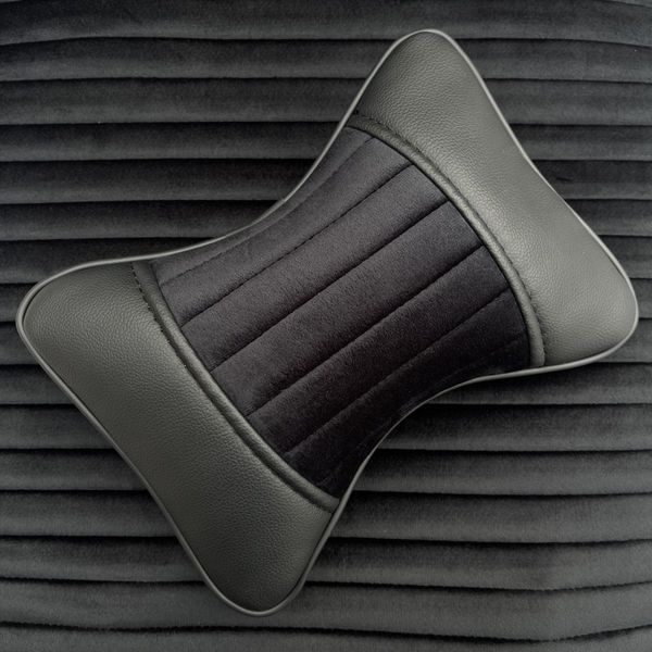 Накидки на передние сидения Алькантара Napoli Premium Черные 2 шт 32547 фото