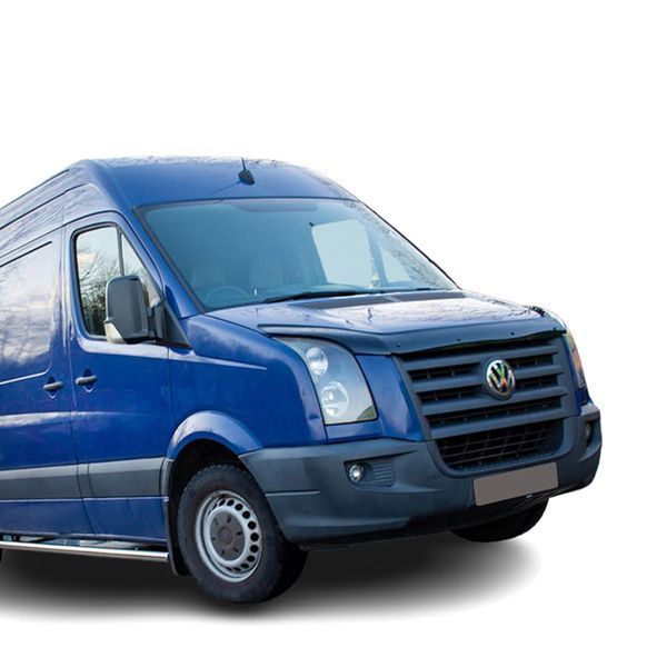 Дефлектор капоту мухобійка для Volkswagen Crafter 2006-2013 Евро Крепление (Vip Tuning) VW09 18 фото