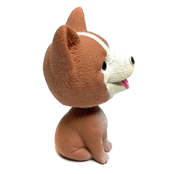 Игрушка Собака Щенок в авто на пружине (Корги) 79584 фото