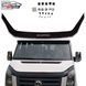 Дефлектор капоту мухобійка для Volkswagen Crafter 2006-2013 Евро Крепление (Vip Tuning) VW09 18 фото 1