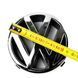 Емблема для Volkswagen Golf 4 Passat B5 115 мм вставна Плоска (3B0 85 601) P78 фото 2