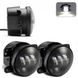 Противотуманная LED Фара 30W (10W*3) 10-30V Ø 95x75 mm Toyota Ближний / Flood Линза 2 шт Белый ободок (FB-410) 271004992 фото 2