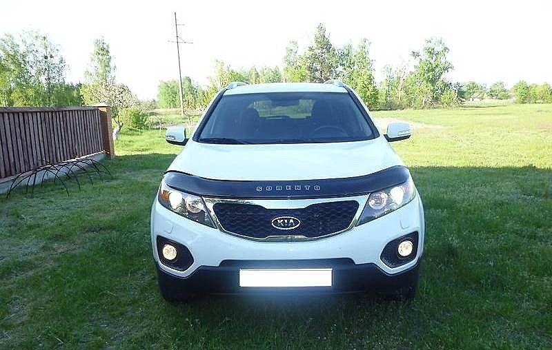 Дефлектор капота мухобойка для Kia Sorento 2009-2012 565 фото