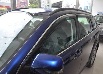 Дефлектори вікон вітровики для Volkswagen Touran 2003-2006 4дв Хром молдинг Volkswagen24-М фото