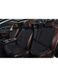 Накидки для сидінь Алькантара Napoli Premium комплект Чорні 32551 фото 4