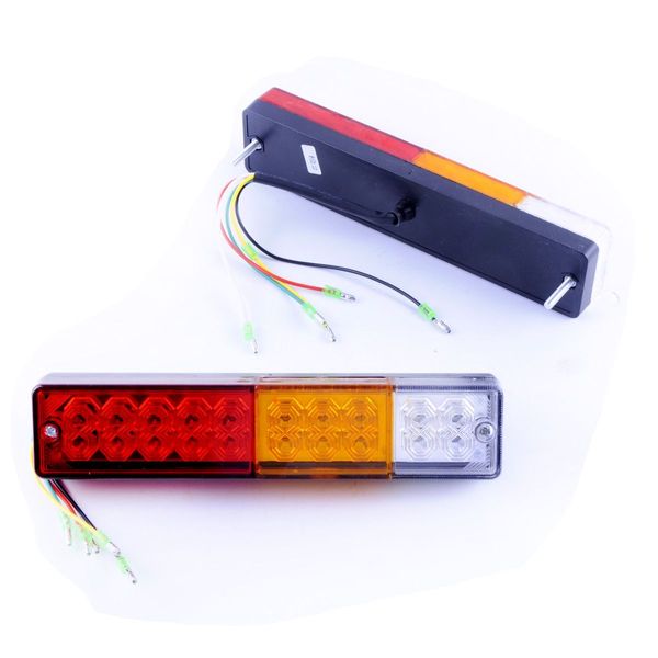 Універс задній ліхтар. прямокутний 24х5, 5см NZ-602 12V-24V LED 20 Корея (2шт) SQ-0011 NZ602 фото