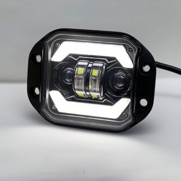 Bi-LED Фара дополнительная 36W (9W*4) 10-32V 125x90x55 мм Ближний и Дальний свет 1 шт 66034 фото