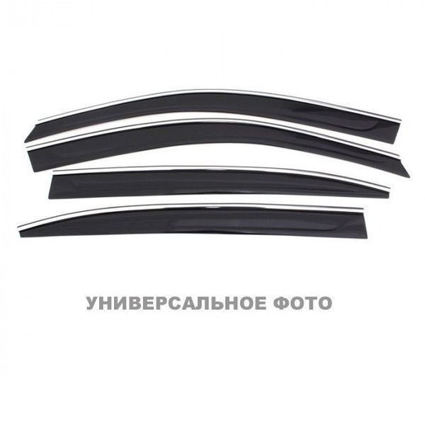 Дефлектори вікон вітровики для Toyota Camry VI Sd 2006-2009; 2009 (з хром молдингом) T20706CR фото