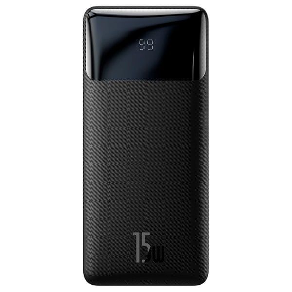 Портативний Акумулятор Power Bank Baseus 20000 mAh 15W Чорний (Оригінал) 44647 фото