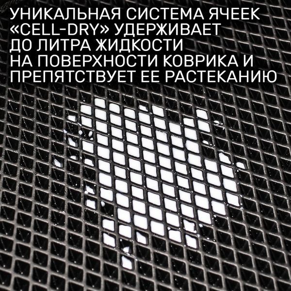 Килимки в салон EVA для Hyundai Santa Fe 2006-2010 (Доресталінг) з підп'ятником Бежеві-Бежевий кант 5 шт 65836 фото