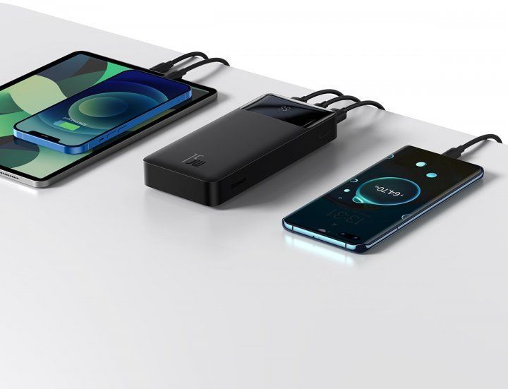Портативний Акумулятор Power Bank Baseus 20000 mAh 15W Чорний (Оригінал) 44647 фото