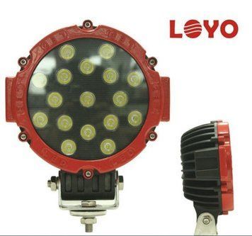 Додаткова LED фара 51W (3W*17) 10-30V &Oslash; 163x60 mm Далека (103 51W) 1 шт (3437) 56012 фото