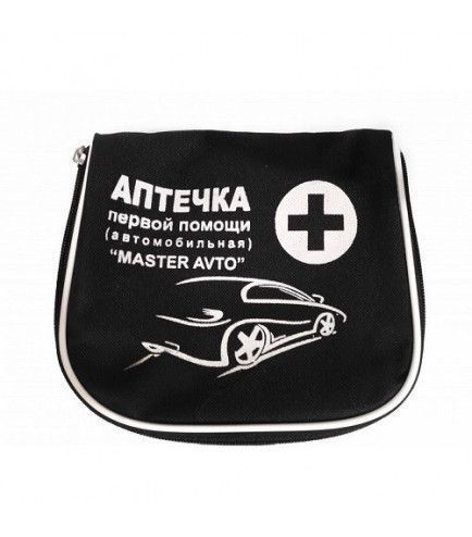 Автомобільна аптечка АМА-1 до 9 чоловік / Сумка Чорна Master Avto 26561 фото