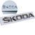 Емблема для Skoda 150 x 23 мм роздільна 3М Польща (5JA 853 687 2ZZ) 56648 фото