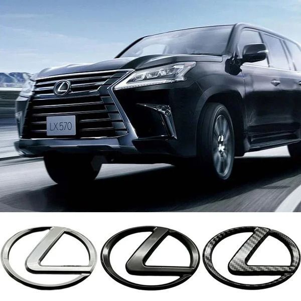 Емблема решітки LEXUS карбон 150х105мм пластик (на скотчі) 95345 фото