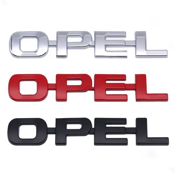Емблема напис Opel Опель 95х16 мм Червона (Завод) 88946 фото