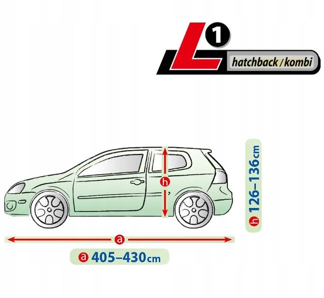 Тент автомобильный для Хечбека Универсала L1 430 х 148 x 136 см Membrane Garage (5-4727-248-3050) 75081 фото