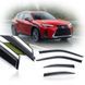Дефлектори вікон вітровики Benke для Lexus UX 2019- Молдинг Нержавіюча сталь 3D (BLXUX1923-W/S) 101326 фото 1