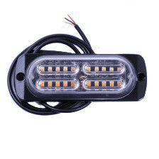 Страбоскоп Світлодіодний 12-24V / LED 4 Шт / 12 Режимів / Білий 1 шт (BS-20LED W) 62076 фото