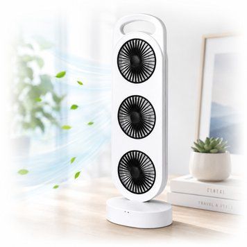 Вентилятор настільний акумуляторний Tree head fan USB Type-C 5V 15W 36,4 &times; 12 &times; 8,3 см 36 дБ 1200 мАч (S31) 102721 фото