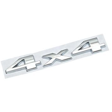 Емблема напис 4х4 для Jeep хром 147х26мм метал (на скотчі) 95506 фото