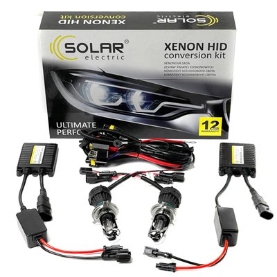 Комплект ксенона Solar H4 5000K 85V 35W P43t-38 Ballast+Wire 2 шт (4450) 4450 фото