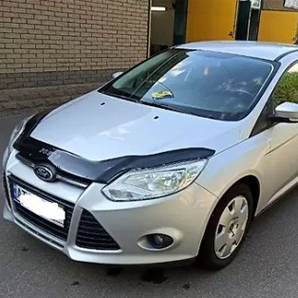 Дефлектор капота мухобойка Ford Focus III 2011-2015 Евро Крепление (Vip Tuning) 2053 фото