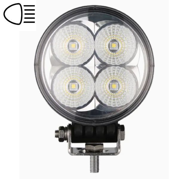LED фара Brevia EPISTAR Sport Дальний свет 10-30V 12W (4x3W) 880Lm Алюминиевый корпус IP68 (10601RSX1) 86325 фото