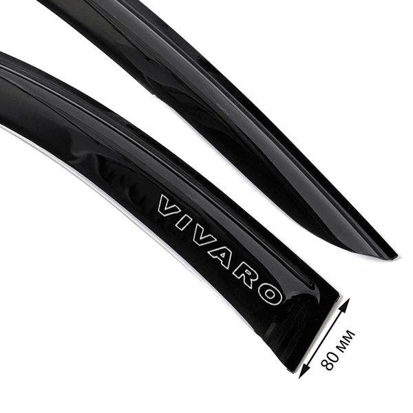 Дефлектори вікон вітровики Opel Vivaro 2001-2014 Ширина 8 см Скотч 3M Voron Glass VO11501 фото