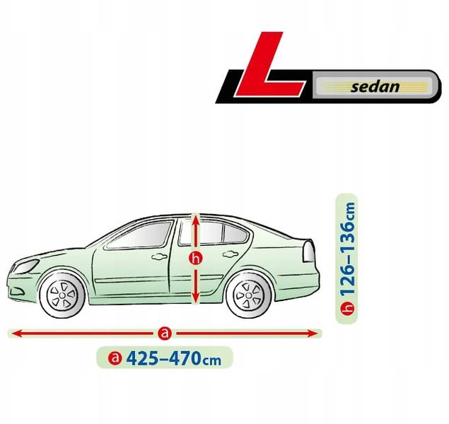 Тент автомобільний для Седана L 470 x 178 x 136 см Membrane Garage (5-4743-248-3050) 75082 фото