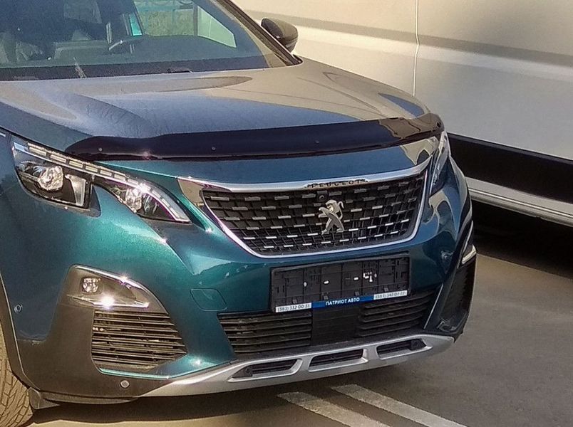 Дефлектор капоту мухобійка для PEUGEOT 3008 2016- / PEUGEOT 5008 2017- 6907 фото