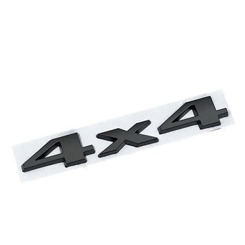 Емблема напис 4х4 для Jeep чорна 147х26мм метал (на скотчі) 95511 фото