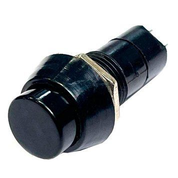 Кнопка Переключатель Без фиксации 12V (On/Off) 2 Контакта 39 мм Черная №311 66023 фото