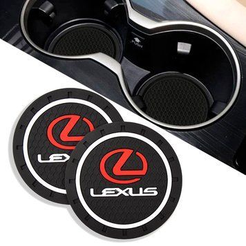 Антискользящий коврик В Подстаканник Lexus ⌀7 см 2 шт 63000 фото