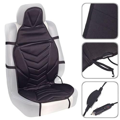 Накидка с подогревом для автомобильного сидения VITOL 117x50 см 1 шт (ZL8266 BK) 4657333 фото