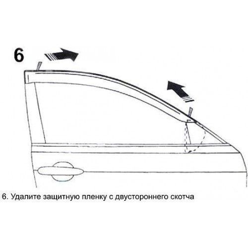 Дефлектори вікон вітровики для Audi Q5 5d (8Y) 2017- 4199 фото