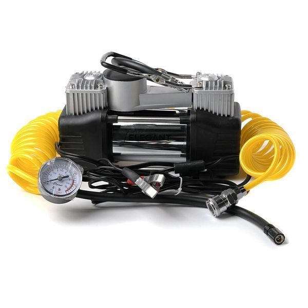 Компресор автомобільний двопоршневий Force MAX 12v 300вт 90л 10атм 14А з дефлятором (EL 100 090) SFC_39576 фото