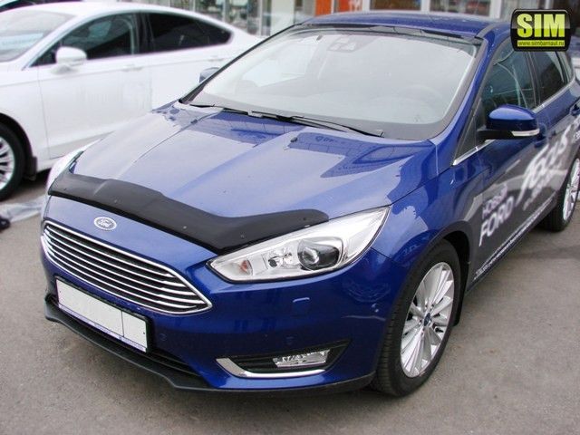 Дефлектор капоту мухобійка для Ford FOCUS III 2015- 317 фото