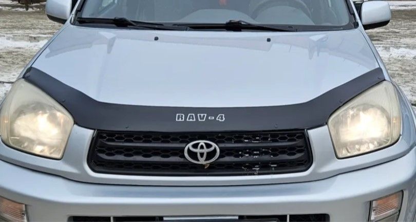 Дефлектор капота мухобойка для Toyota Rav 4 2000-2006 Евро Крепление (Vip Tuning) TYA12 3492 фото