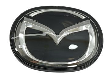 Емблема решітки Mazda CX-4 (2016-2019р) чорна+хром 142х110 мм під склом (на скотчі) 95885 фото